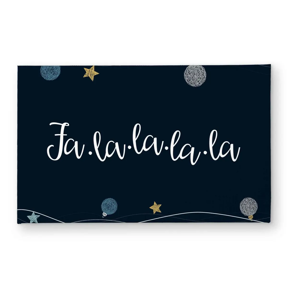 Begin Home Decor CODM2134LWVONR 21 x 34 in. Fa-La-La-La-La Song Indoor & Outdoor Door Mat - Home Decor