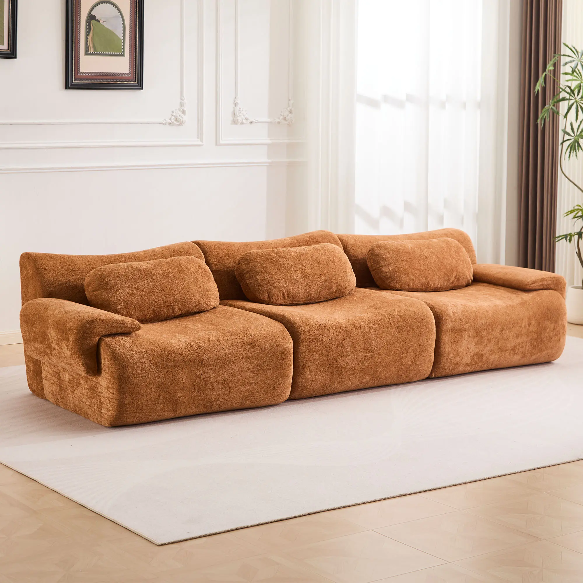 Brown - 3 Seater ( 113.9")