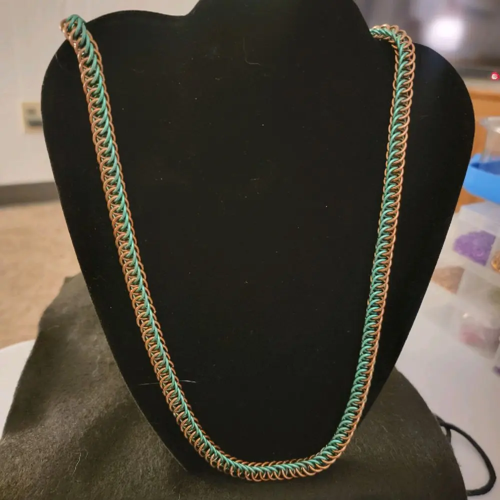 Handmade 22" Half Persian 4 in 1 Chainmaille Necklace