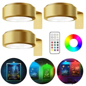 6 Pack Ceiling Light with Remote - Magnetic Wireless Ceiling Light Battery Powered with Remote Dimmable and Timer, For Closet Shower Stairs Shed Hallway Porch Patio ect
