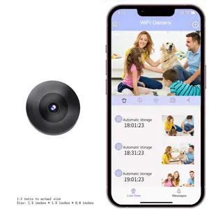 2026 Hidden Camera with Audio/Video Mini Small Spy Cameras for Home Indoor Use Cam Night Vision and Motion Detection Baby Monitor Wireless Outdoor Nanny espias ocultas 360° WiFi Security Secret 2 clock wifi micro bedroom pequeñas surveillance