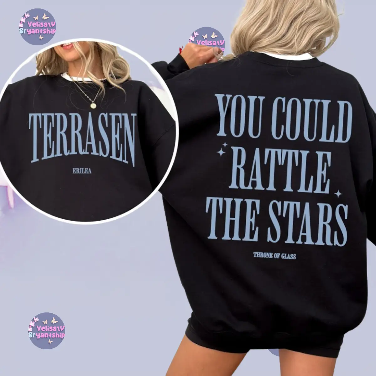 Throne of Glass Shirt, Terrasen Sweatshirt, SJM Universe Merch, Bookish T-shirt, Sarah J Maas, Aelin Galathynius Hoodie