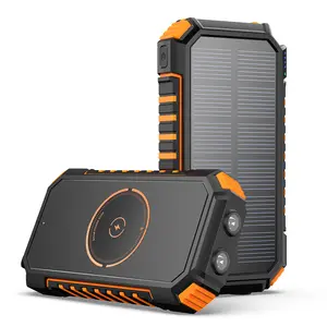 【Summer Vibes】Solar Power Bank 26800mAh, Wireless Portable Charger Fast Charge 3.0A Solar Charger External Battery with 4 Outputs & Flashlight for Phone, Tablet and Camping Outdoors, Best Gifts for Family, Friends