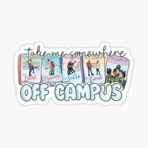 Off Campus Book Series Sticker, Briar U Hockey Romance Vinyl Decal, Durable Waterproof Tumbler Stickers, Trendy Book Worm Gift