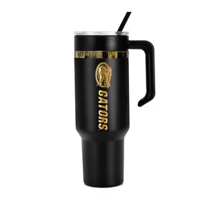 48oz Florida Gators Gold Black Anodized Tumbler