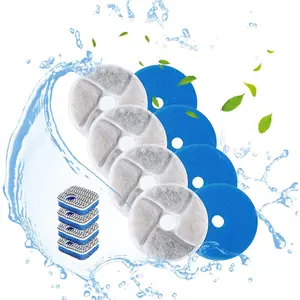 Cat Water Fountain Filters, 4 Packs Replacement Filters for Automatic Pet Fountain, 4.13inch Filters For Cat Water Fountain