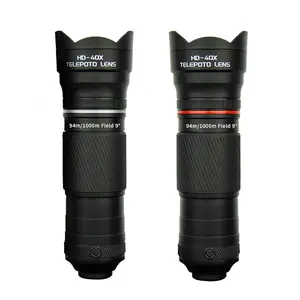 40x Phone Telephoto Lens HD Adjustable Focus Concert Photography Videography Telescope Capture Distant Details Sharply for Mobile