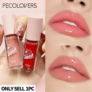 1pc Fruity Flavored Mirror-Shine Glossy Lip Gloss - Hydrating Moisturizing Formula For Beauty Enthusiasts, Daily Makeup