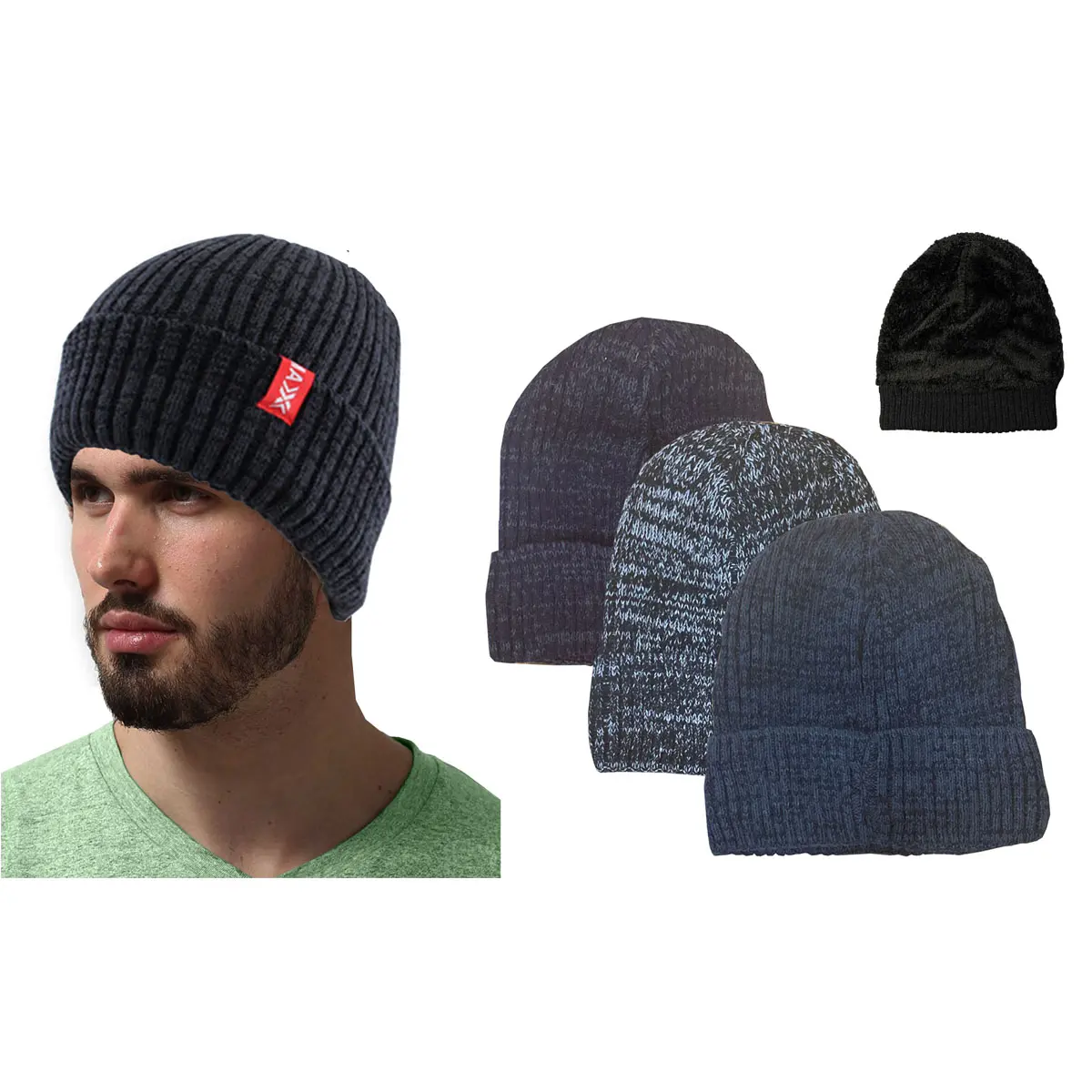 Ribbed Sherpa Hat