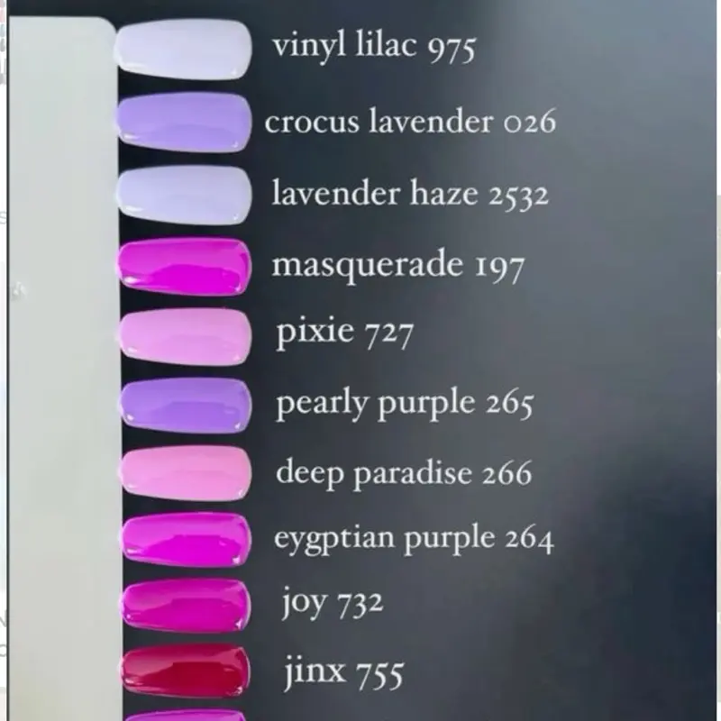 DND Purple Lilac Lavender colors Duo Gel and Lacquer 9 colors to pick nail care nail art sea nail summer nail blue nail