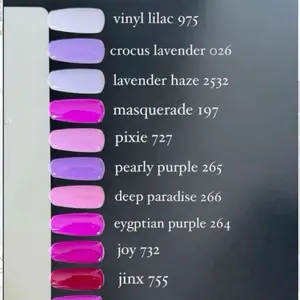 DND Purple Lilac Lavender colors Duo Gel and Lacquer 9 colors to pick nail care nail art sea nail summer nail blue nail