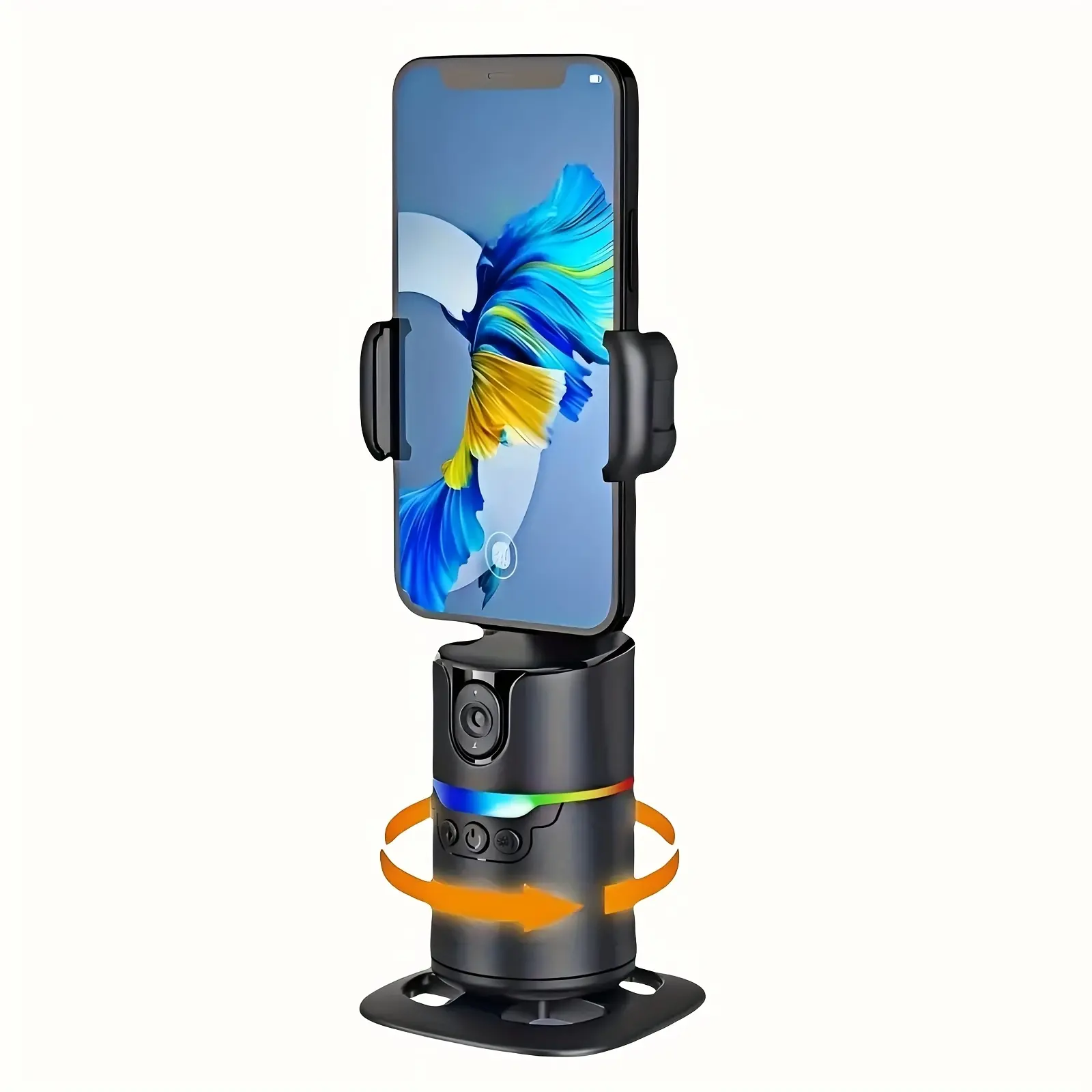 Desiontal New IA Face Tracking Smartphone Head, Smart 360 Degree Rotation Tracking Phone Holder, Gesture Recognition Control Smart Shooting Holder, No App Required