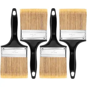 -  Brushes, 4-Inch, 4 Pack, Flat  Brushes for Walls, Furniture and