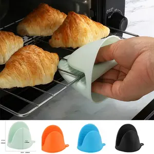 Silicone Anti-Scald Baking Gloves, Non-Slip Heat Resistant Oven Mitts, Microwave Air Fryer Cooking Kitchen Hand Protectors Kitchenware Cookware