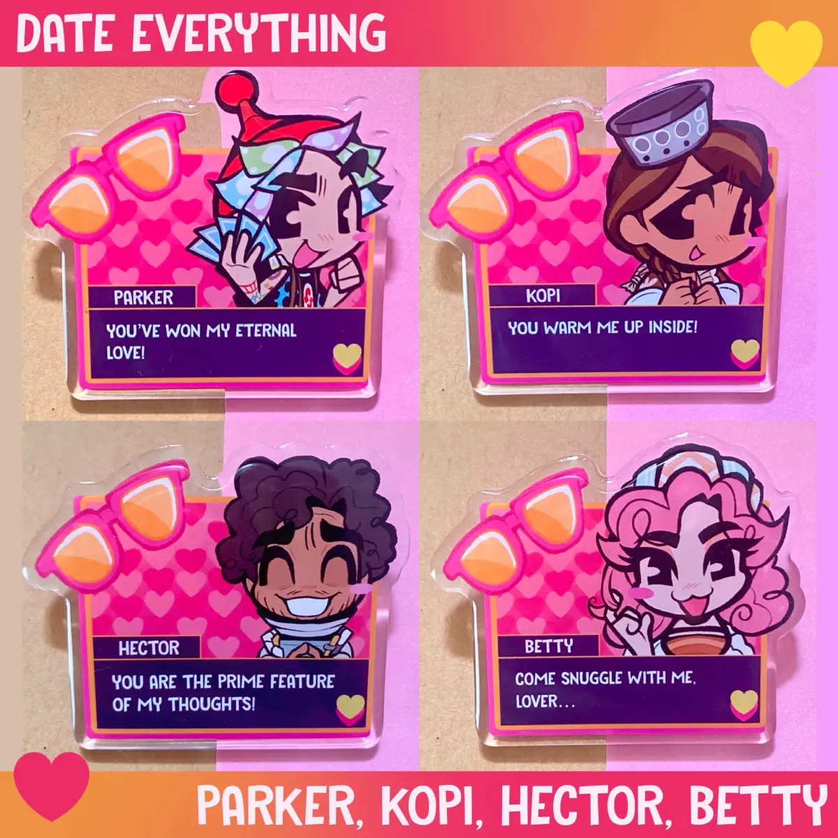 Date Everything Acrylic Keychain