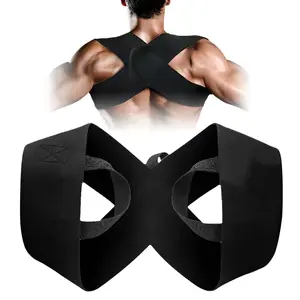 1 PCS Fitness Heavy Shoulder Straps Posture Corrector for Women and Men Bench Press & Shoulder Training Assist Straps Posture Corrector for Hunchback and Fitness Training
