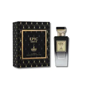 Risala Elite Epic Onix Eau De Parfum 3.4FL.OZ For Men Perfumes Edp Fragrance Elegant Fragrance Citrus Cedarwood Amber