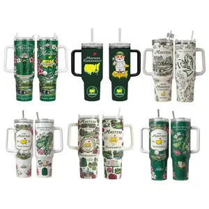 Masters Tournament Golf 2026 Tumbler 40oz with Handle, Augusta National Champions Golf Tumbler, Masters Tournament Golf 2026 Tumbler, Hot Cold Drink Cup