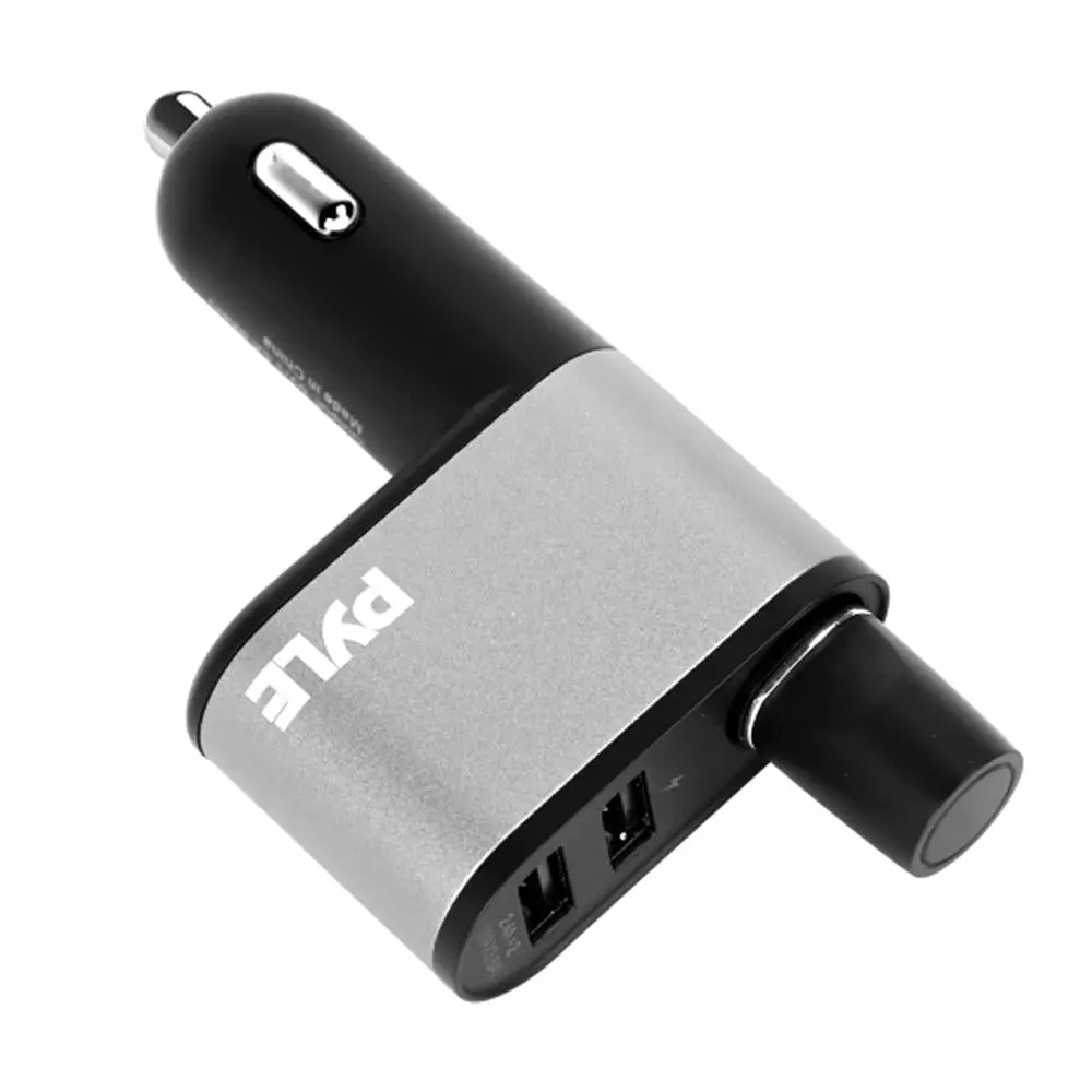 Portable Flameless Plasma Lighter - USB Rechargeable Car Lighter with Dual USB Ports, Plasma Arc, Windproof Housing, ABS Build, Digital Display, Replaceable Batteries - Ideal for Car, Trailer Use, Truck