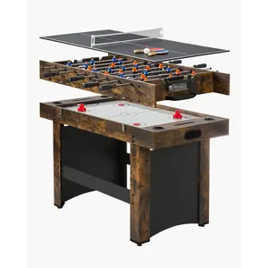 summervibesVEVOR 3-in-1 Combo Game Table Set, 54 Air Hockey Table, Multi Combination Table with Air Hockey, Ping Pong, Foosball, Pushers Pucks, Air Powered Arcade Hockey Table for Family Game Room Office