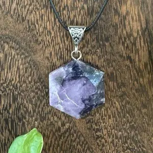 Crystal Pendant Necklaces for Adults High-Quality Natural Crystal Unisex Corded Healing Jewelry