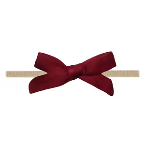 Ribbon Baby Bow - Ruby