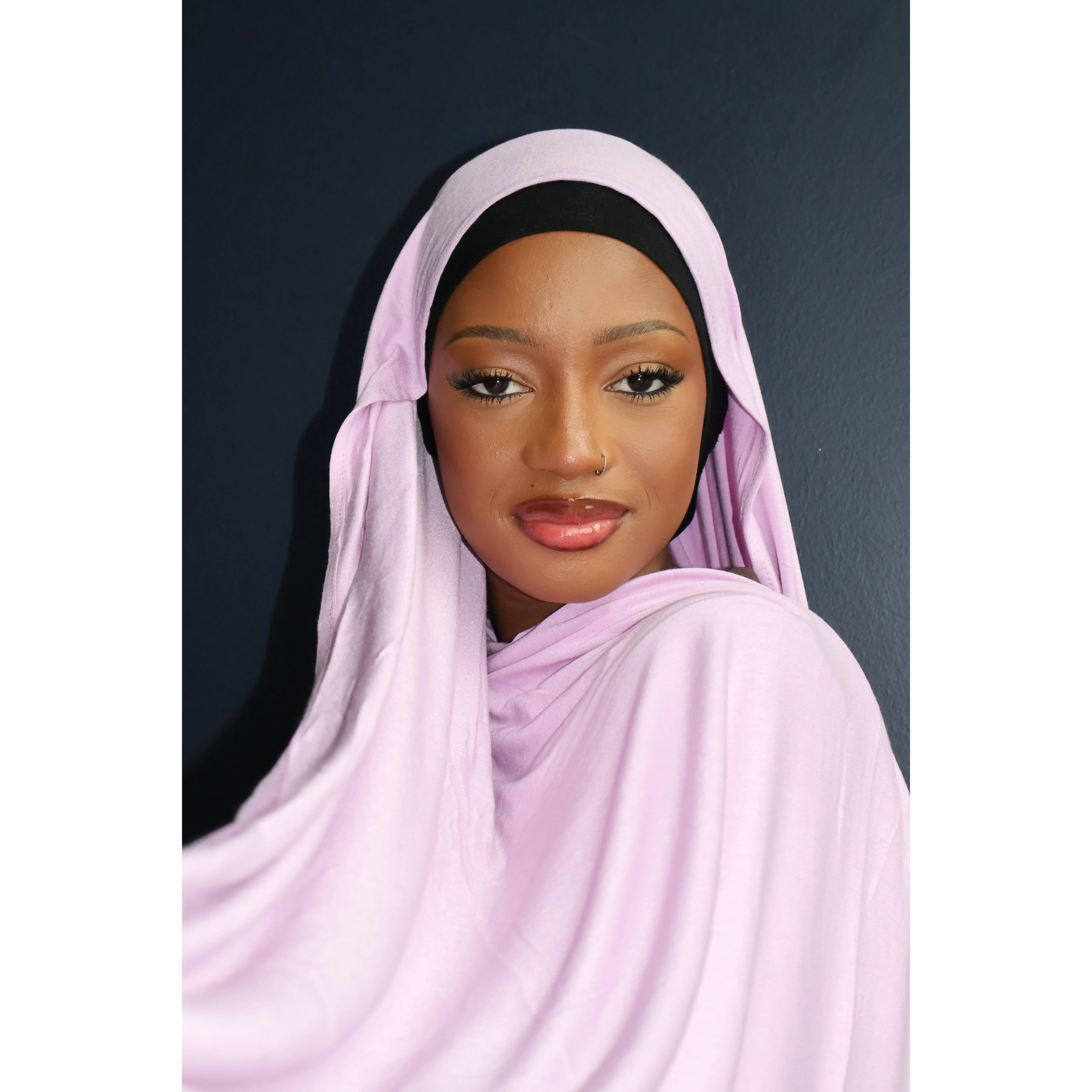 Women's Fashion Bamboo Cotton Premium Jersey Hijabs - Soft Jersey Feels Gentle Cashmere Pashmina Maxi Head Scarf, Custom Colors, All-Season Modesty Hijab Wrap for Muslim Modest Casual Fashion Women's Clothing