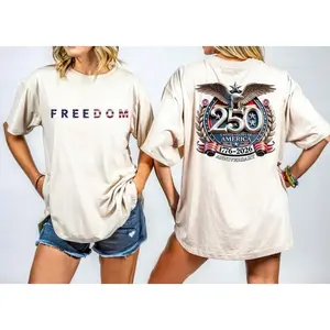 Freedom 250th Anniversary Shirt, Sweatshirt & Hoodie, USA 250 Years Independence Apparel, 1776–2026 America Anniversary, Patriotic Freedom