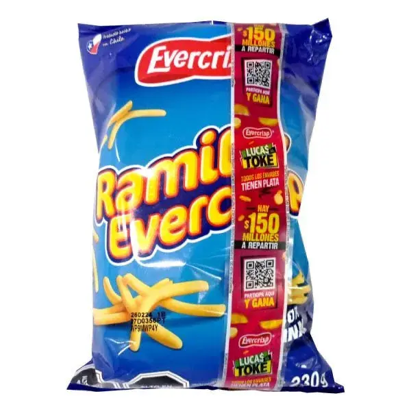 Evercrisp Ramitas Saladas Evercrisp - Crispy Light Salted Snack Perfect for Movie Nights & Gatherings - Authentic Chilean Snack 230g