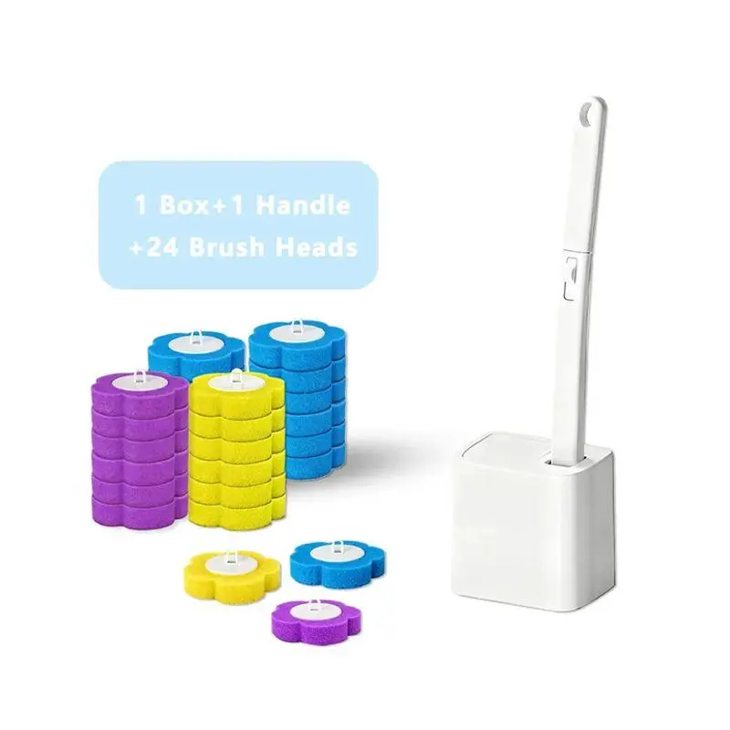 toilet brush+24 Pcs Refills