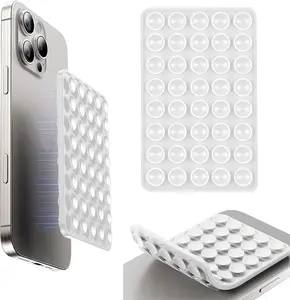 2PCS Double-Sided Silicone Suction Cup Phone Holder, Exquisite Hands-Free Mobile Phone Accessory, Strong Adhesion Support for Selfies, Video Recording, Vlogging & Daily Use