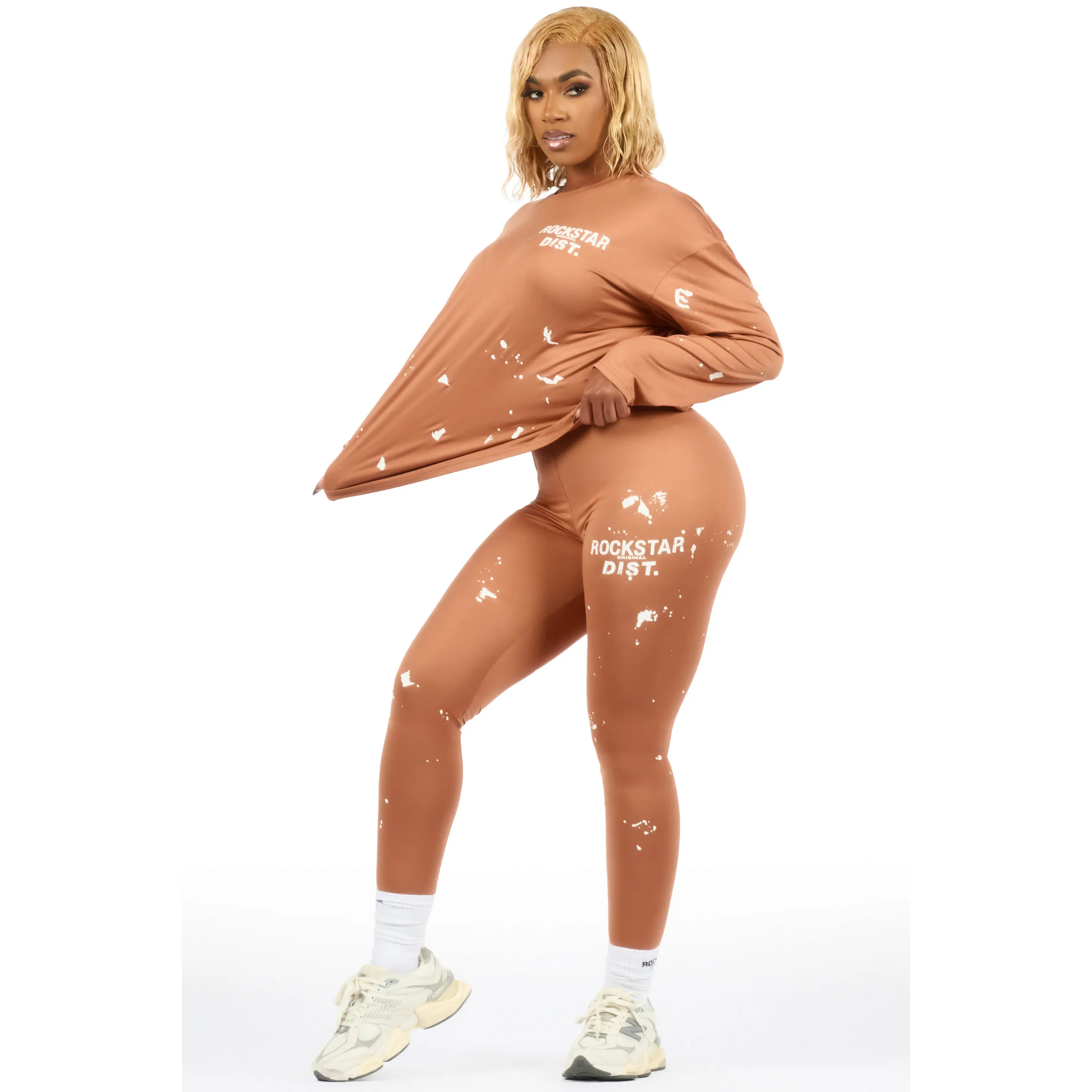 Living For It Mocha Long Sleeve Legging Set Living For It Mocha Long Sleeve Legging Set