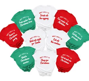 Family Christmas Shirts, Christmas Shirt, Matching Holiday Tees, Most Likely to, Funny Christmas Party, Custom Shirt, Group Shirts