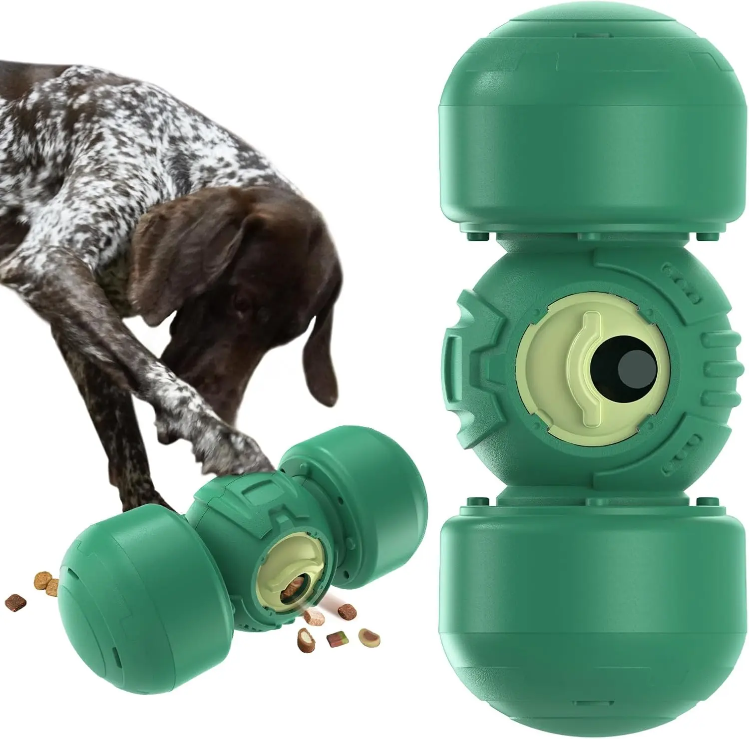 KADTC XL Dog Treat Dispenser Toy, Wobble Giggle Bone for Medium/Large Dogs