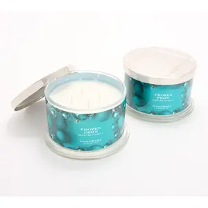 HomeWorx by Slatkin & Co. S/2 18oz Candles Holiday Festivities