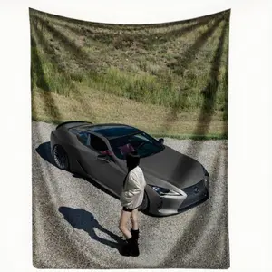 Lexus LC500 3x5 ft Flag Tapestry Banner Decor Decorative bedroom living room gift polyester peach colorful decorative Light