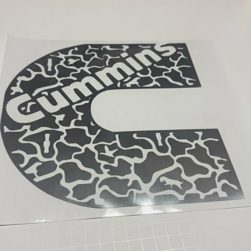Cummins Camo Decal Set - Premium Colored Permanent Vinyl Car Exterior Stickers, Customizable Automotive Accessories, 1-3 Days Processing Time, Includes Transfer Tape, Refund Only For Intact Returns