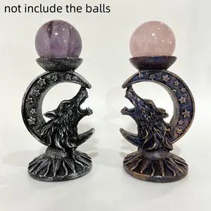 IG Crystal Any 2 Counts Wolf Stand Not Include The Crystal Ball