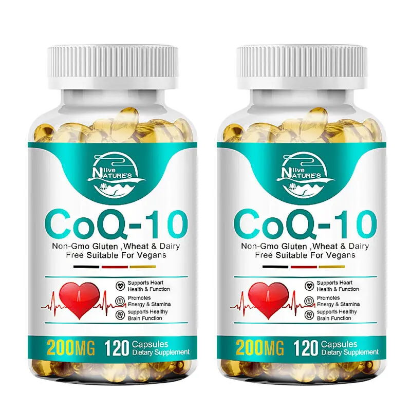 2 Pack CoQ10 200mg Softgels - Ultra High Absorption Coenzyme Q10 Supplements - Antioxidant Supplement for Vascular and Heart Health & Energy Production - 2 Month Supply