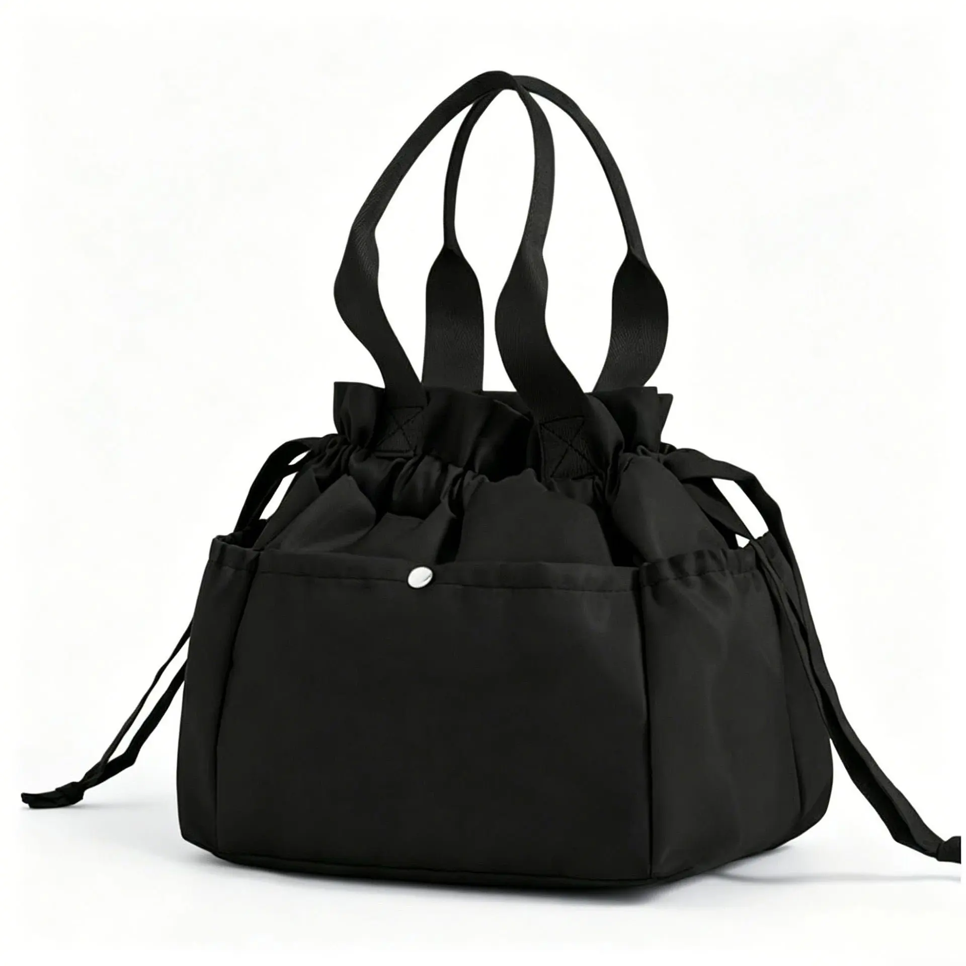 Spacious Insulated Lunch Bag  Women Stain Resistant 11L Large Capacity Perfect  Office Picnic Hiking Cute Drawstring Design Thermal Foam Keeps Food Hot Cold 6 Pockets Easy Clean Eco Friendly