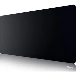 XXXL Large  Pad, Ultra-Smooth Gaming Mousepad, Non-Slip Rubber Base, Washable Surface Fits Wired &   -  Big & Long Keyboard Computer Black Mat for Desk, 35.4x15.7 in