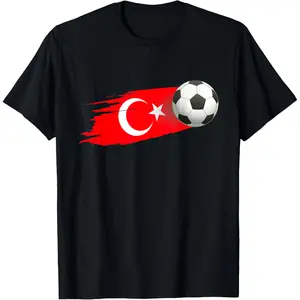 Turkey Soccer Ball Turkey Flag Jersey - Turkish Football Fan T-Shirt National Flags & Roots Proud Heritage Gifts
