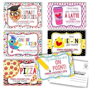 Valentine's Day Postcards for Teachers to Give to Students