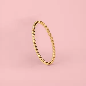Dot Stacking Ring | 14K Gold Fill Dot Dotted Bead Beaded Stack Stackable Ring | Skinny Thin Ring Band Midi Ring Thumb Ring | Minimalist