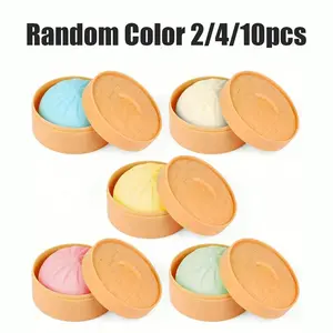 2/4/10Pcs Stress Relief Toys Set, Colorful Dough Squeeze Balls, Anxiety Relief Sensory Toys, Elastic Desktop Toy with Food Steamer, Party Gifts