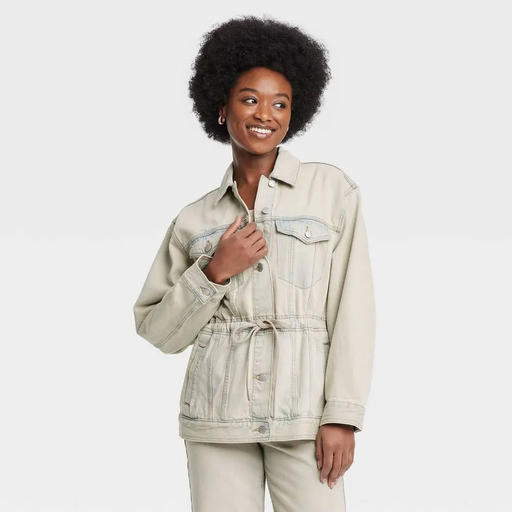 Women's Denim Cinched Jacket - Universal