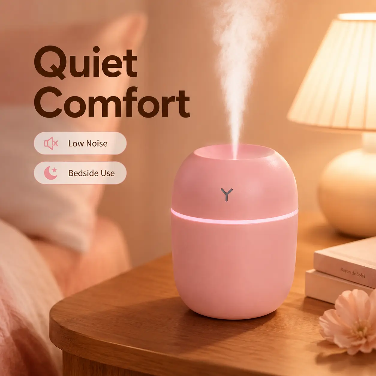 Aromatherapy Essential Oil Diffuser Humidifier - Color-Changing Night Light, Home Bedroom Humidity Control, Fresh Mist Atmosphere, Relaxing Household Appliance