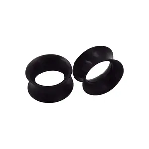 Ear Plugs/Tunnels Sold by Pair Made of Soft Thin Silicone Flexible Expanders Gauges Hollow Body Piercing