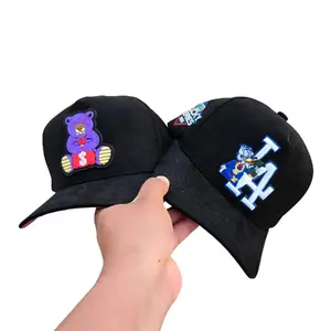 Los Angeles Y O S O Belico Snapback Lucky Hat - Unisex Baseball Cap with Bear and Letter Design