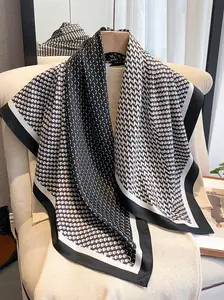 Women's Elegant Random Pattern Scarf, New Style Casual Soft Comfortable Shawl for Women & Girls, Fashion Accessories for Daily Wear